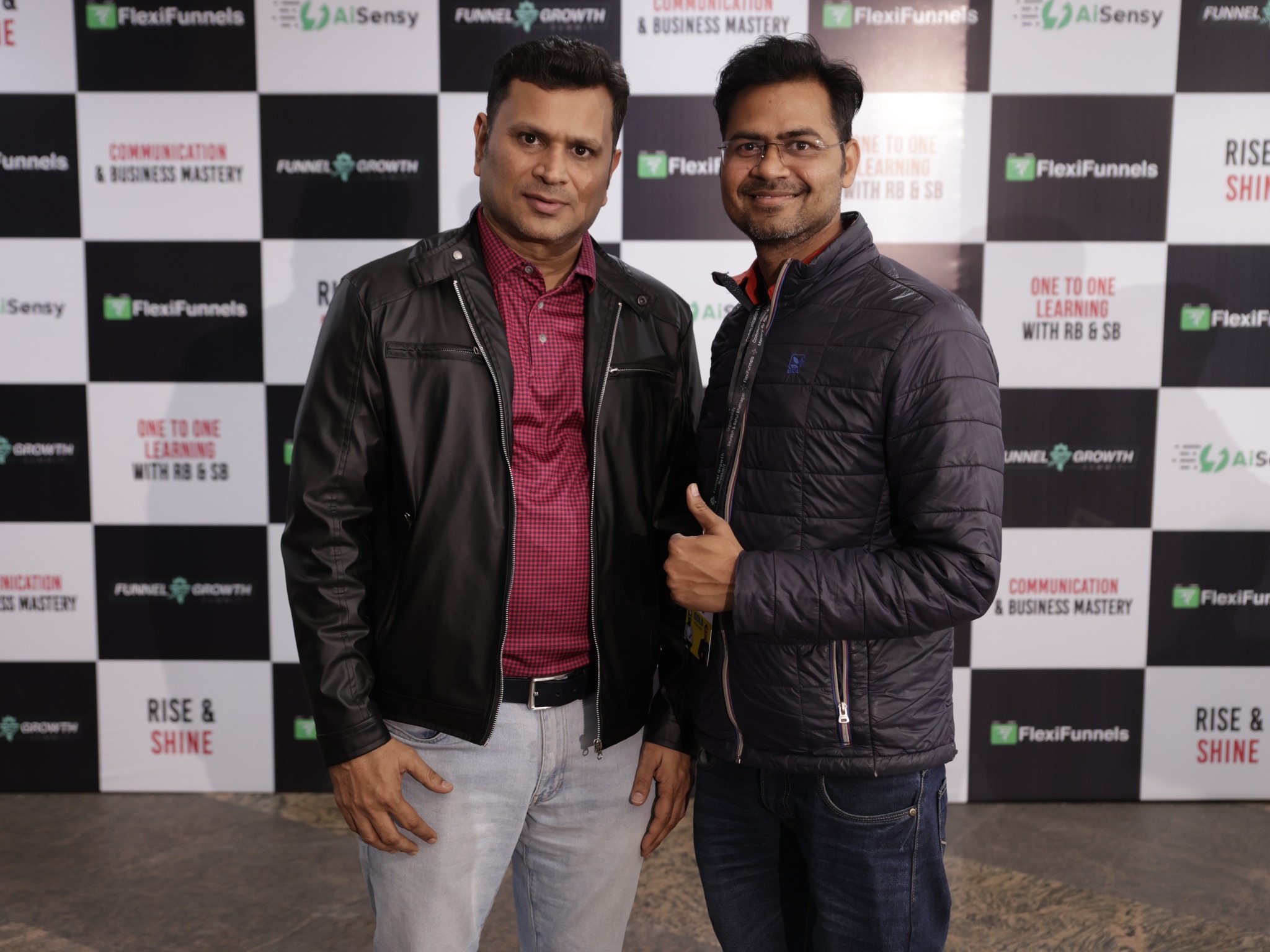 Gyanendra Sharma with Chirag Patel