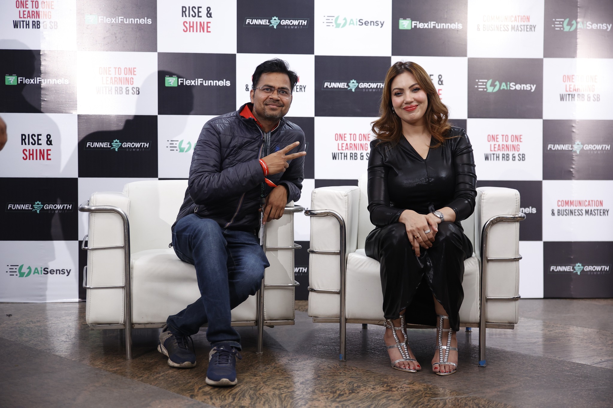 Gyanendra Sharma with Munmun Datta